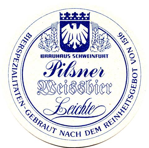 schweinfurt sw-by brauhaus maintaler 2b (rund215-3 biersorten-blau)